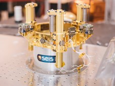 The levelling system of the SEIS seismometer during integration at CNES in Toulouse (©CNES/CHETRIT Jacob)