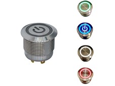 C&K's illuminated ATPS19 Series momentary pushbutton switch offers an extended durability in a shorter housing.